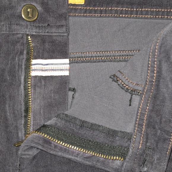 Pilcro and the Letterpress Serif Charcoal Gray Stretch Skinny Fit Cords Size 30 - Picture 6 of 14